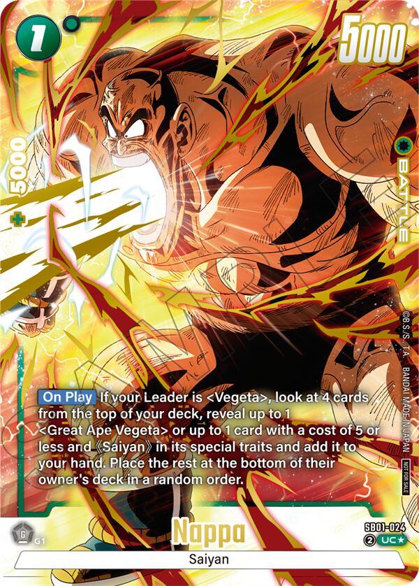 Nappa (Limited Pack 02) (Alternate Art) [Fusion World Tournament Cards] (ONLINE ORDER ONLY)