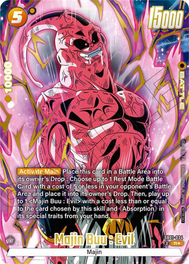 Majin Buu : Evil (Limited Pack 02) (Alternate Art) [Fusion World Tournament Cards] (ONLINE ORDER ONLY)
