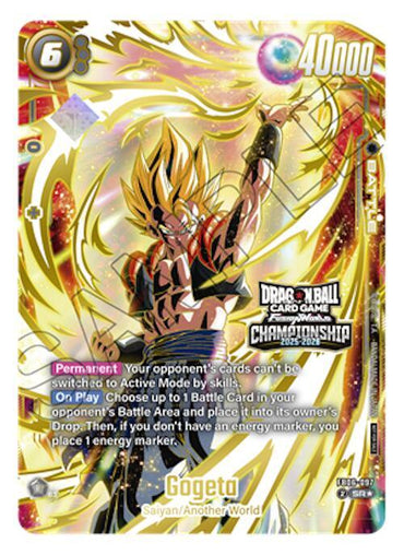 Gogeta (Championship 2025-2026) [Fusion World Tournament Cards] (ONLINE ORDER ONLY)