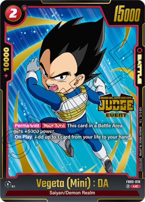 Vegeta (Mini) : DA (Judge Pack 04 - Event) [Fusion World Tournament Cards] (ONLINE ORDER ONLY)