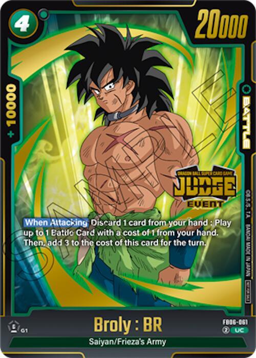 Broly : BR (Judge Pack 04 - Event) [Fusion World Tournament Cards] (ONLINE ORDER ONLY)