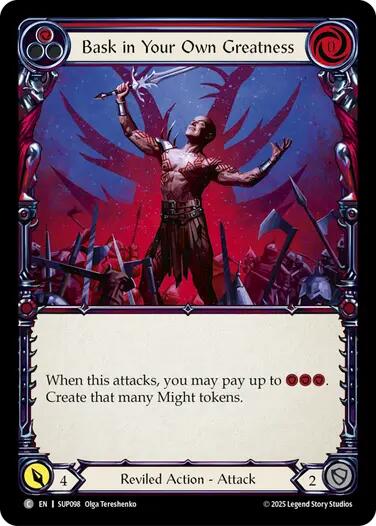 Bask in Your Own Greatness (Red) [SUP098] (Super Slam)  Rainbow Foil