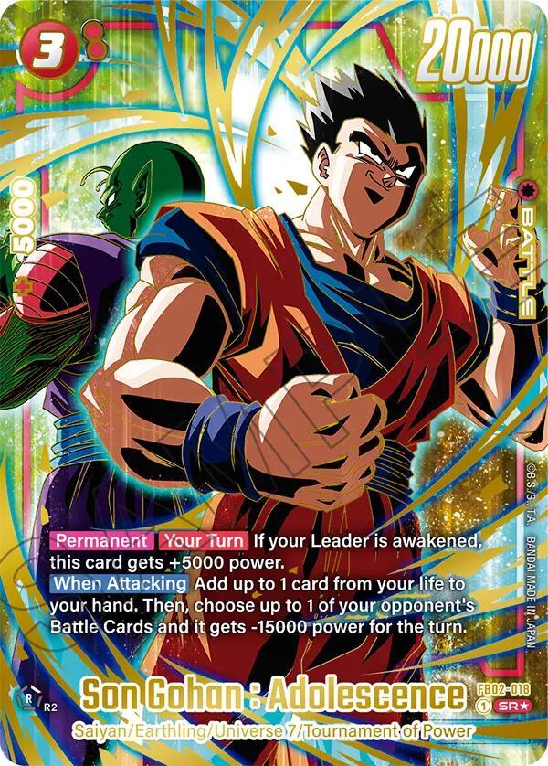 Son Gohan : Adolescence (1st Anniversary Set) [Fusion World Promotion Cards] (ONLINE ORDER ONLY)
