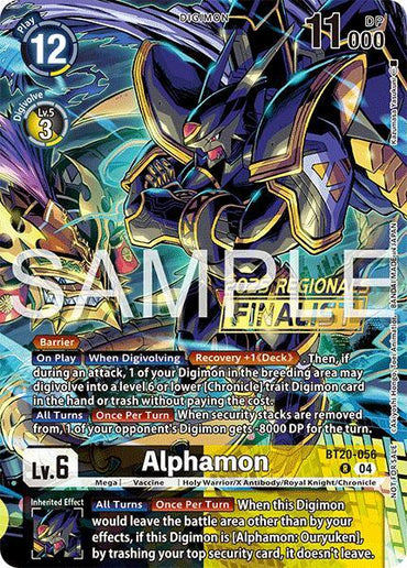 Alphamon [BT20-056] (Regionals 25-26 Season 2 Finalist) [Release Special Booster Ver.2.0] (ONLINE ORDER ONLY)