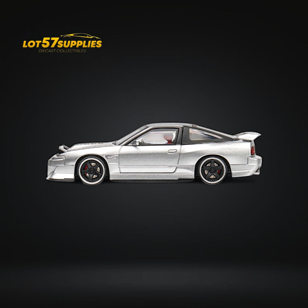 MicroTurbo Custom 180SX Miyabi 180SX Metallic Silver 1:64 (ONLINE ORDER ONLY)