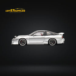 MicroTurbo Custom 180SX Miyabi 180SX Metallic Silver 1:64 (ONLINE ORDER ONLY)