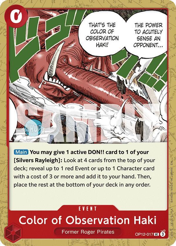 Color of Observation Haki [Legacy of the Master] (ONLINE ORDER ONLY)