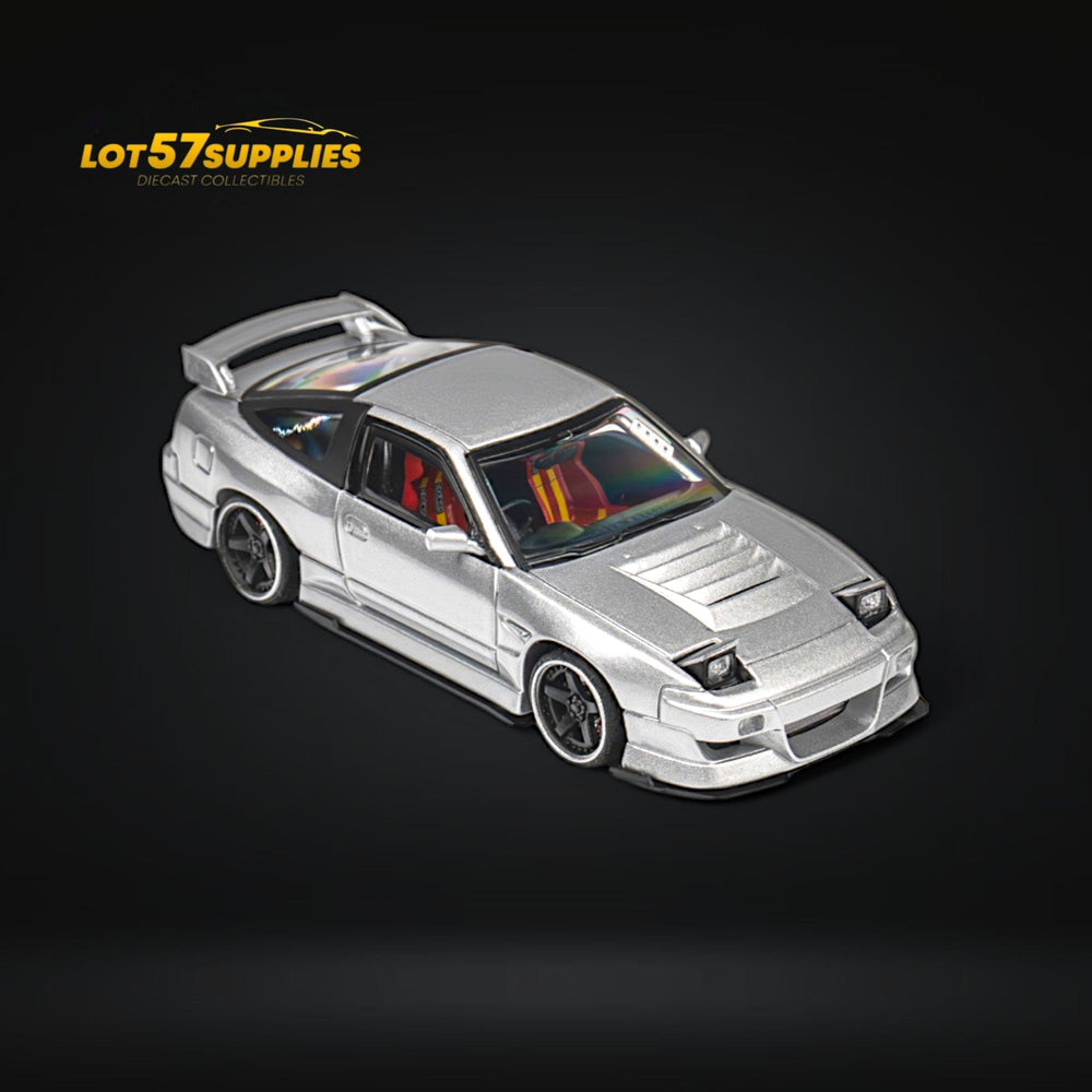 MicroTurbo Custom 180SX Miyabi 180SX Metallic Silver 1:64 (ONLINE ORDER ONLY)