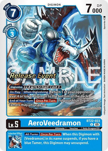 AeroVeedramon [BT22-023] [Cyber Eden Release Event Cards] (ONLINE ORDER ONLY)