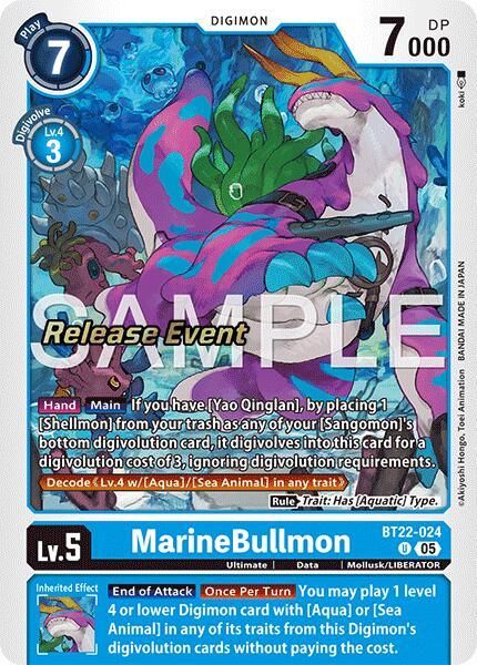 MarineBullmon [BT22-024] [Cyber Eden Release Event Cards] (ONLINE ORDER ONLY)