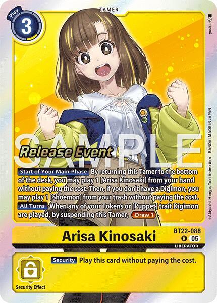 Arisa Kinosaki [BT22-088] [Cyber Eden Release Event Cards] (ONLINE ORDER ONLY)