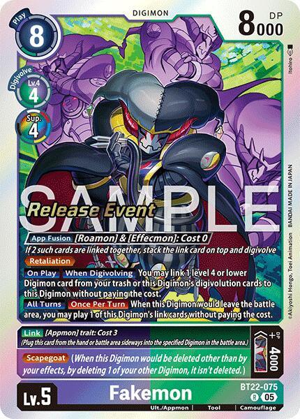 Fakemon [BT22-075] [Cyber Eden Release Event Cards] (ONLINE ORDER ONLY)