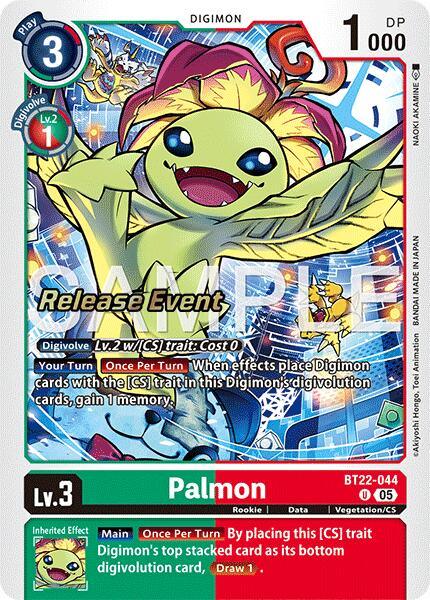 Palmon [BT22-044] [Cyber Eden Release Event Cards] (ONLINE ORDER ONLY)