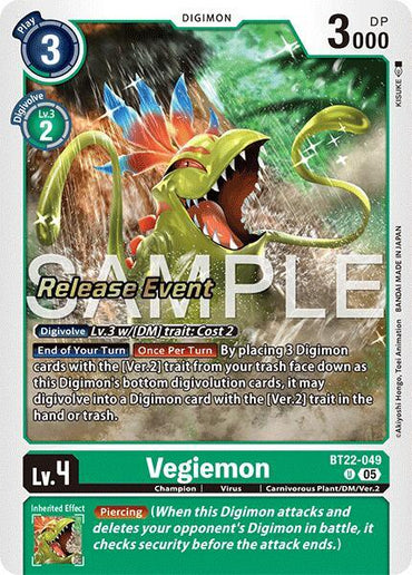 Vegiemon [BT22-049] [Cyber Eden Release Event Cards] (ONLINE ORDER ONLY)