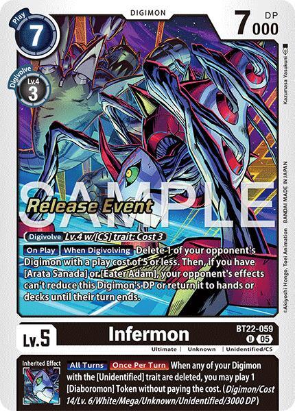 Infermon [BT22-059] [Cyber Eden Release Event Cards] (ONLINE ORDER ONLY)