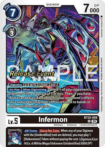 Infermon [BT22-059] [Cyber Eden Release Event Cards] (ONLINE ORDER ONLY)