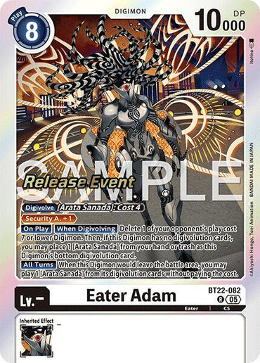 Eater Adam [BT22-082] [Cyber Eden Release Event Cards] (ONLINE ORDER ONLY)