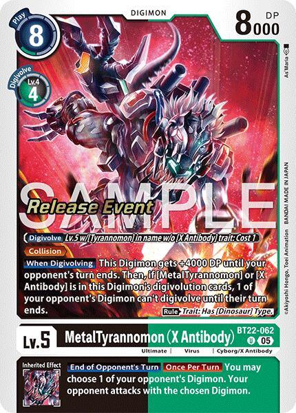 MetalTyrannomon [BT22-062] (X Antibody) [Cyber Eden Release Event Cards] (ONLINE ORDER ONLY)