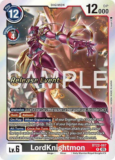 LordKnightmon [BT22-067] [Cyber Eden Release Event Cards] (ONLINE ORDER ONLY)