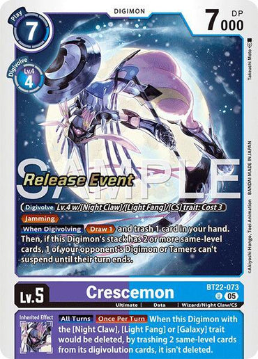 Crescemon [BT22-073] [Cyber Eden Release Event Cards] (ONLINE ORDER ONLY)