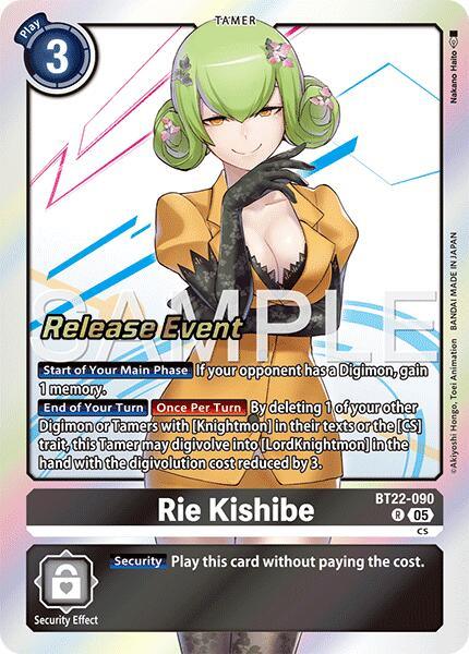 Rie Kishibe [BT22-090] [Cyber Eden Release Event Cards] (ONLINE ORDER ONLY)