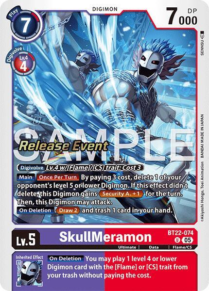 SkullMeramon [BT22-074] [Cyber Eden Release Event Cards] (ONLINE ORDER ONLY)