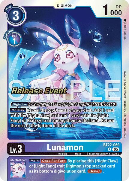 Lunamon [BT22-069] [Cyber Eden Release Event Cards] (ONLINE ORDER ONLY)