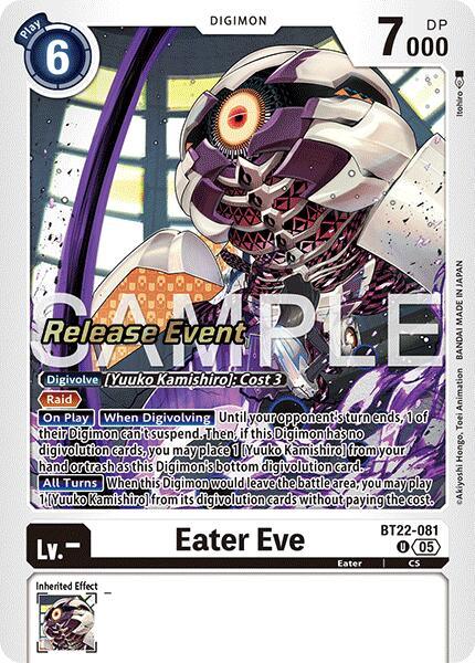 Eater Eve [BT22-081] [Cyber Eden Release Event Cards] (ONLINE ORDER ONLY)