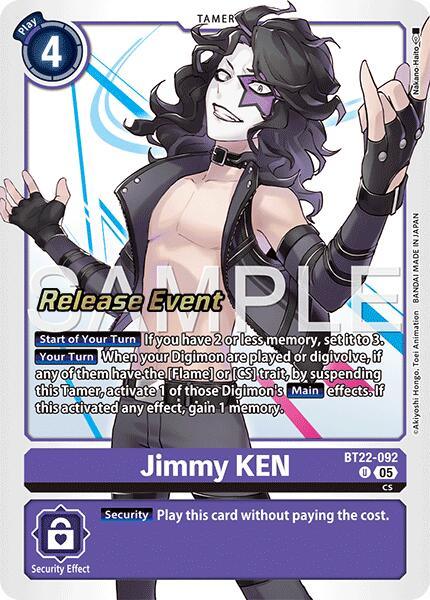 Jimmy KEN [BT22-092] [Cyber Eden Release Event Cards] (ONLINE ORDER ONLY)