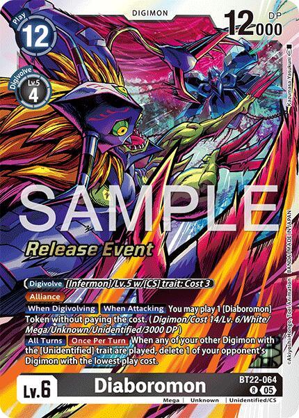 Diaboromon [BT22-064] [Cyber Eden Release Event Cards] (ONLINE ORDER ONLY)