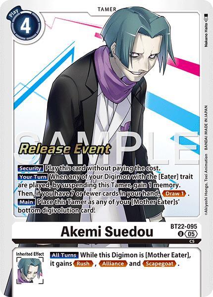 Akemi Suedou [BT22-095] [Cyber Eden Release Event Cards] (ONLINE ORDER ONLY)
