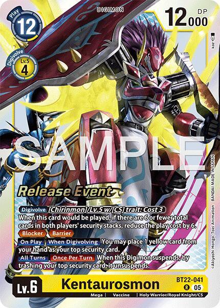 Kentaurosmon [BT22-041] [Cyber Eden Release Event Cards] (ONLINE ORDER ONLY)