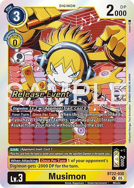 Musimon [BT22-030] [Cyber Eden Release Event Cards] (ONLINE ORDER ONLY)