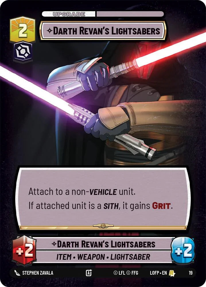Darth Revan's Lightsabers (19) (19) [Organized Play Promos] (ONLINE ORDER ONLY)