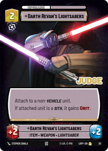 Darth Revan's Lightsabers (20) (20) [Judge Promos] (ONLINE ORDER ONLY)