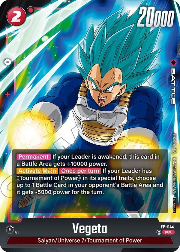 Vegeta (FP-044) (Tournament Pack 07) [Fusion World Tournament Cards] (ONLINE ORDER ONLY)