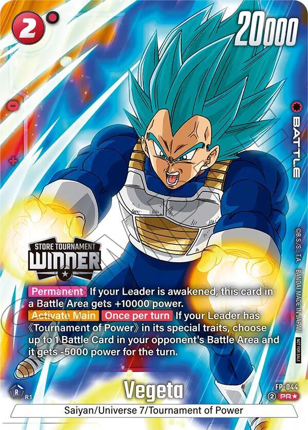 Vegeta (FP-044) (Tournament Pack 07 - Winner) [Fusion World Tournament Cards] (ONLINE ORDER ONLY)