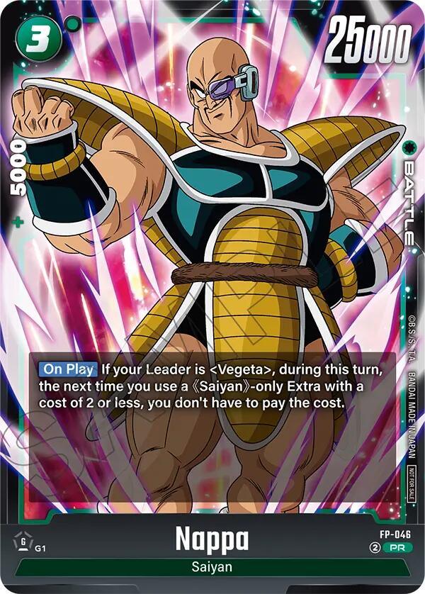 Nappa (FP-046) (Tournament Pack 07) [Fusion World Tournament Cards] (ONLINE ORDER ONLY)