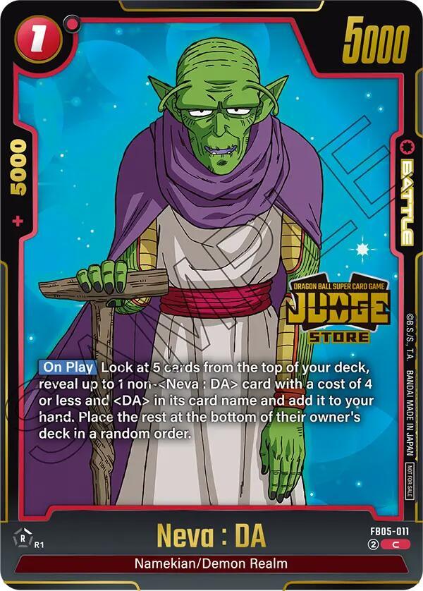 Neva : DA (Judge Pack (Store Judge 04) [Fusion World Tournament Cards] (ONLINE ORDER ONLY)