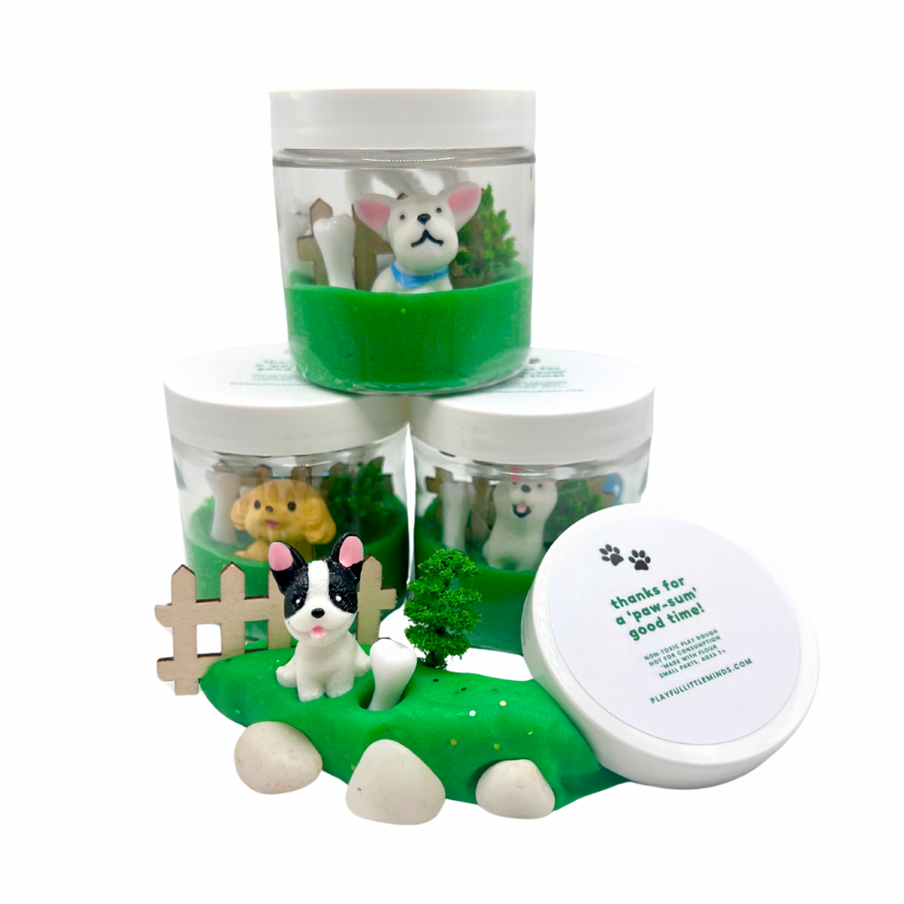 Puppy Party Mini Play Dough Favors for Kids Birthday (ONLINE ORDER ONLY)