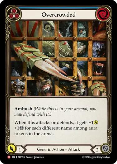 Overcrowded [SUP216] (Super Slam)  Rainbow Foil