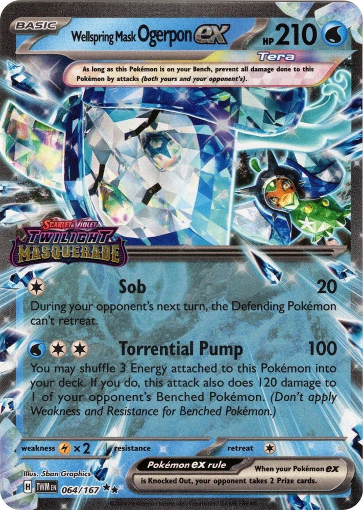 Wellspring Mask Ogerpon ex (064/167) (Stamped) [Miscellaneous Cards] (ONLINE ORDER ONLY)