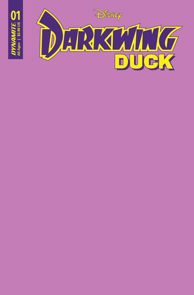 Darkwing Duck #1 F Blank Authentix Variant (01/25/2023) Dynamite (ONLINE ORDER ONLY)