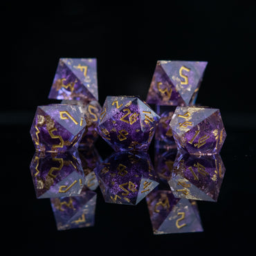 Purple Mage Liquid Core Dice Set (ONLINE ORDER ONLY)