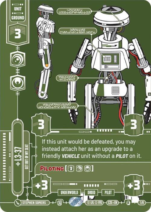 L3-37 (1/6) - Get Out Of My Seat (1/6) [2025 Convention Exclusive] (ONLINE ORDER ONLY)