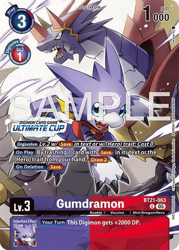 Gumdramon [BT21-063] (Ultimate Cup 25-26 Season 2) [World Convergence] (ONLINE ORDER ONLY)