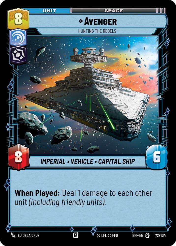 Avenger (72/104) - Hunting the Rebels (72/104) [Intro Battle: Hoth] (ONLINE ORDER ONLY)