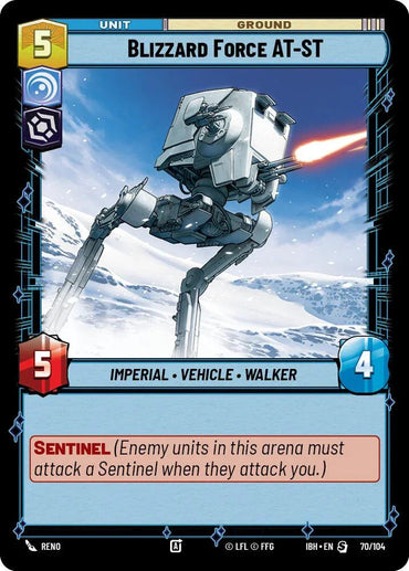 Blizzard Force AT-ST (70/104) (70/104) [Intro Battle: Hoth] (ONLINE ORDER ONLY)