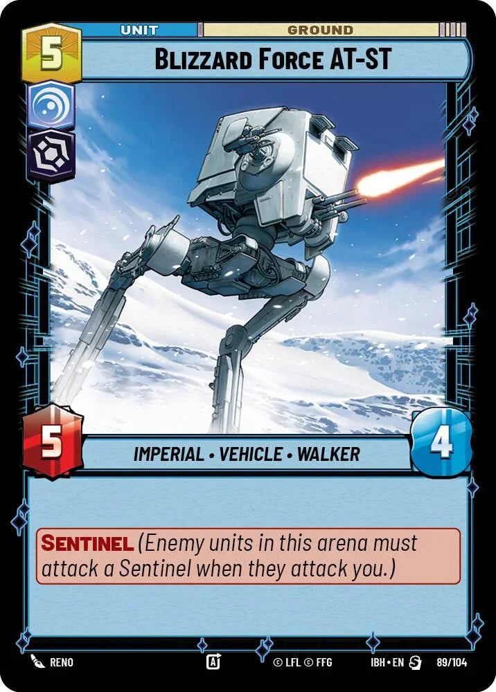 Blizzard Force AT-ST (89/104) (89/104) [Intro Battle: Hoth] (ONLINE ORDER ONLY)