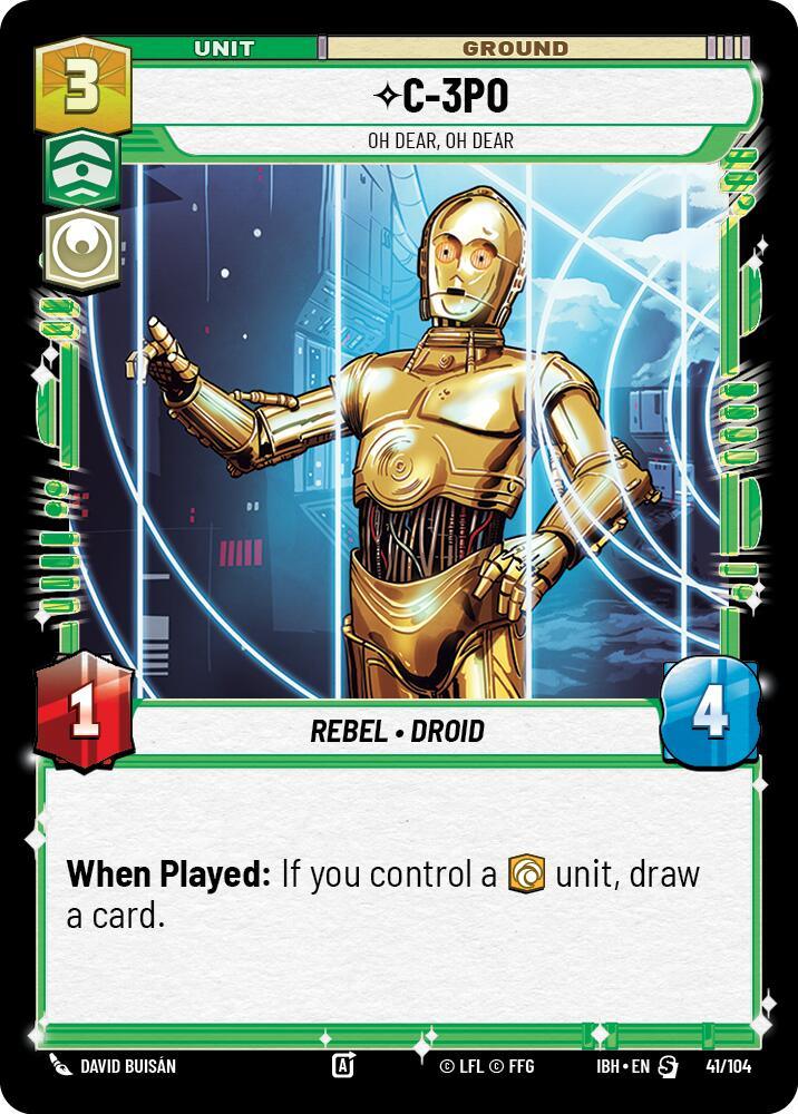 C-3PO (41/104) - Oh Dear, Oh Dear (41/104) [Intro Battle: Hoth] (ONLINE ORDER ONLY)